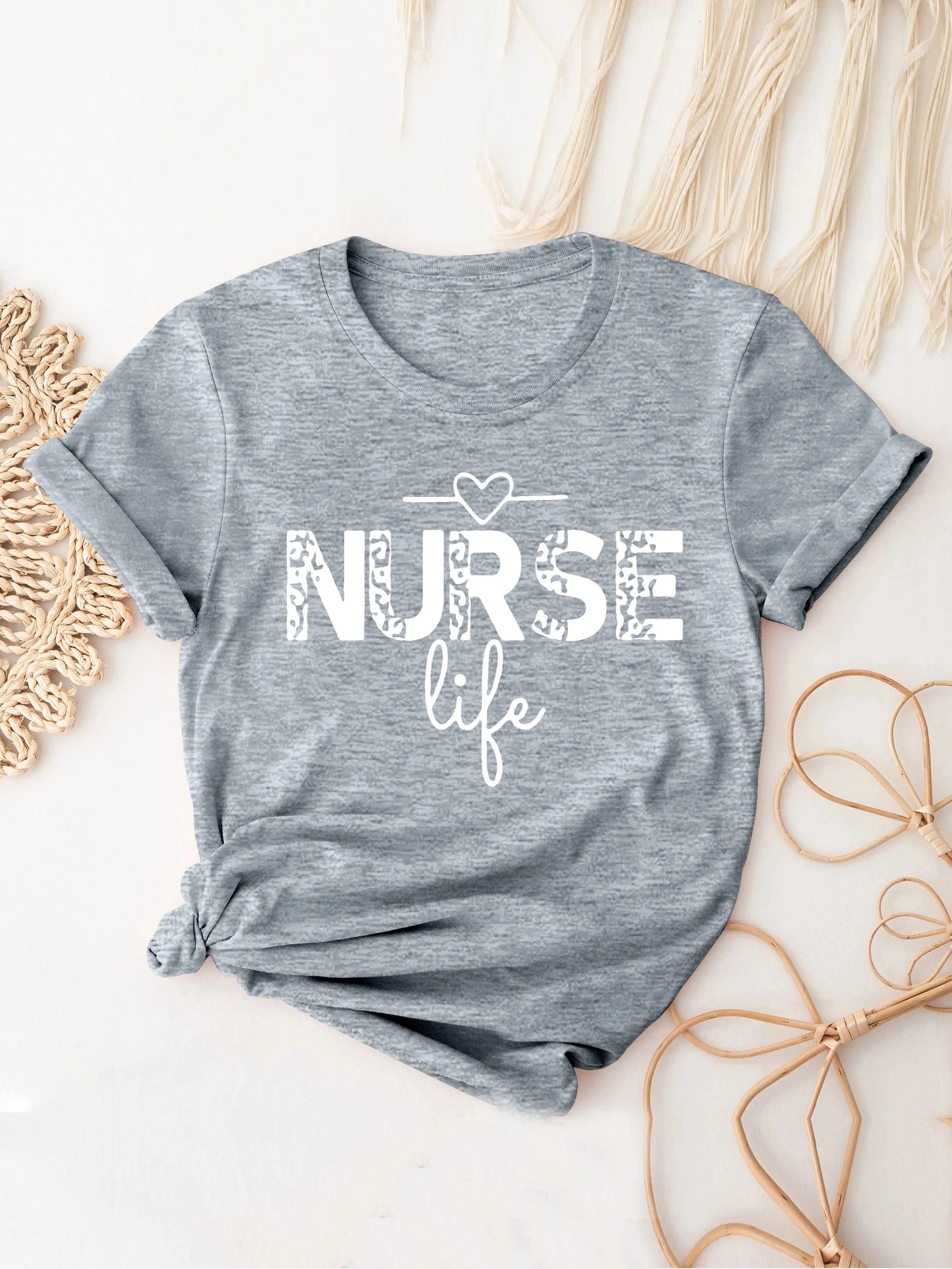Nurse Life Print T-Shirt