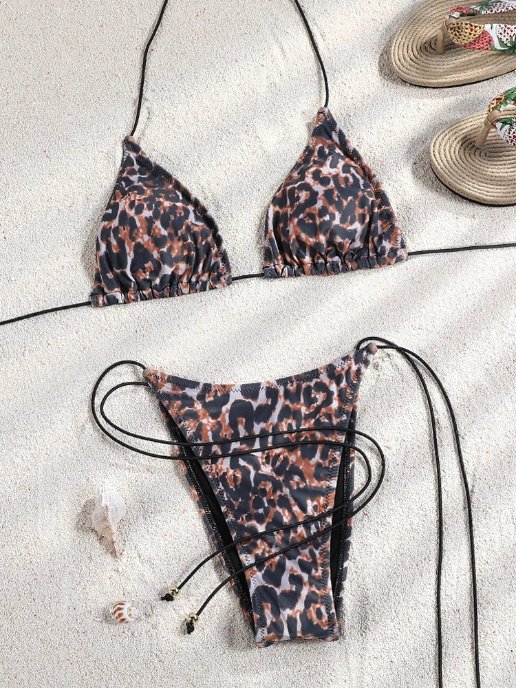 Micro Leopard Print Bikini