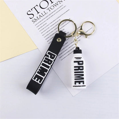 Rubber Beverage Cartoon Keychain