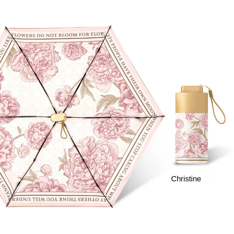 DAYS ON DAYS Floral Portable Mini Umbrella