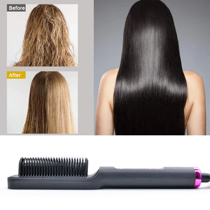 Electric Hot Comb - Multifunctional Hair Straightener Brush