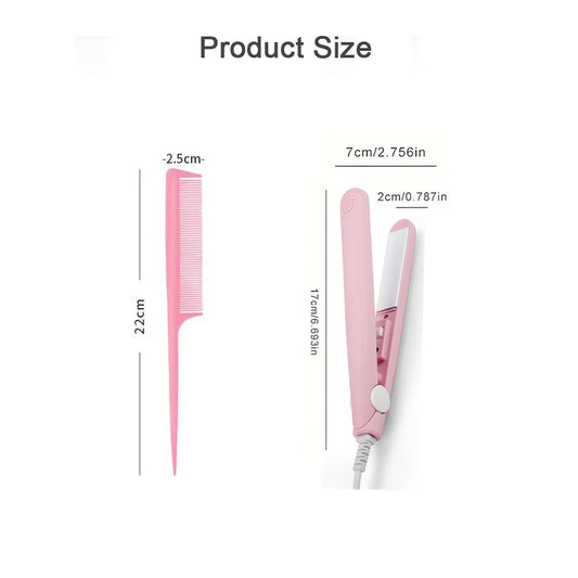 Pink Ceramic Flat Iron Hair Straightener