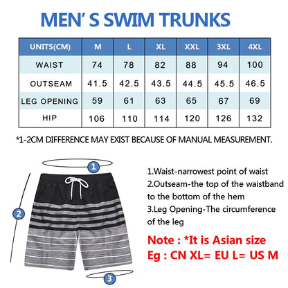 Men’s Camouflage Quick-Dry Swimming Trunks