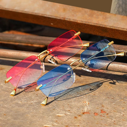 "Call me" Rimless Sunglasses