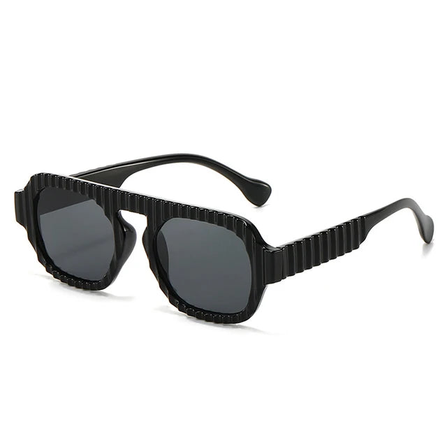 Men and Women Square Fashion Plastic Frame Sunglasses - Weekend Shade Sunglasses