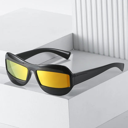 Irregular Retro Style Square Sunglasses