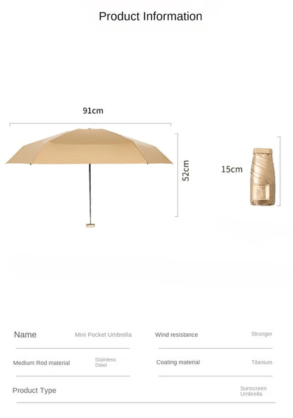 DAYS ON DAYS Floral Portable Mini Umbrella