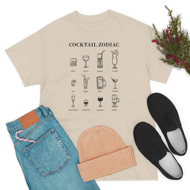 Cocktail Zodiac Women’s Funny T-Shirts