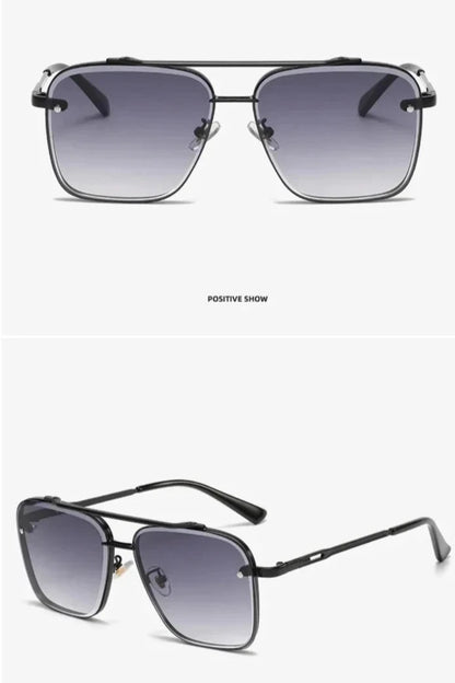 New Fashion Luxury Classic Mach Six Style Gradient Lens Men's Sunglasses