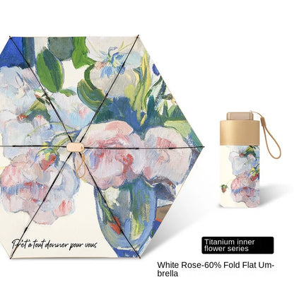 DAYS ON DAYS Floral Portable Mini Umbrella