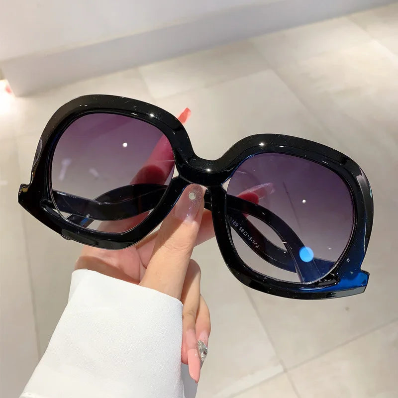 Women Oversized Big Frame Sunglasses - Weekend Shade Sunglasses