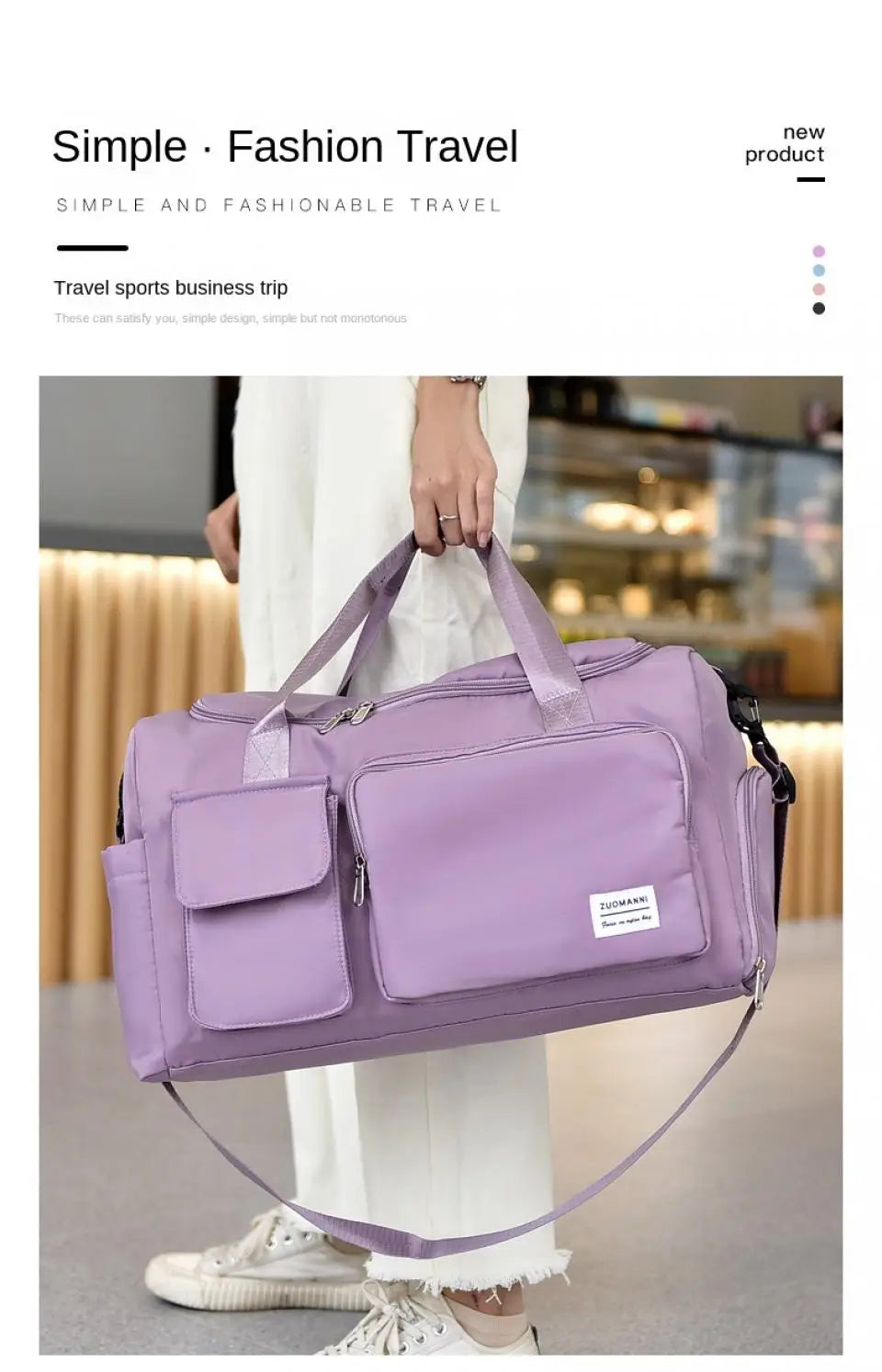 Carry-On Large Capacity Weekender Travel Bag