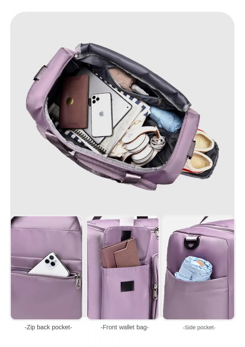 Carry-On Large Capacity Weekender Travel Bag