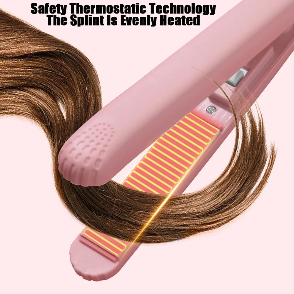 Pink Ceramic Flat Iron Hair Straightener