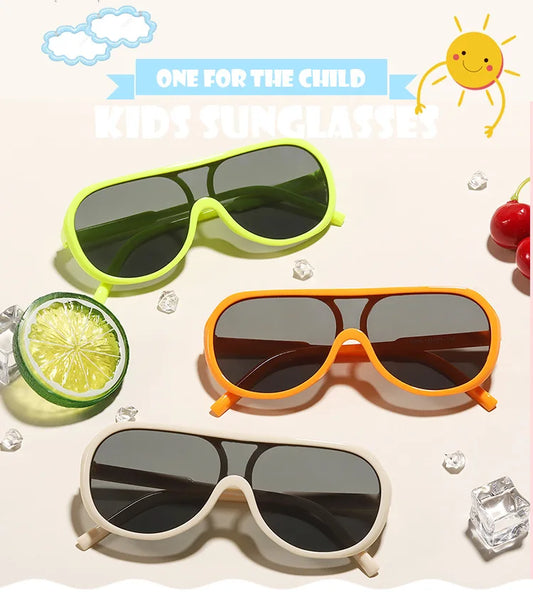 "Too Cute" Avaiator Style Plastic Kids Sunglasses