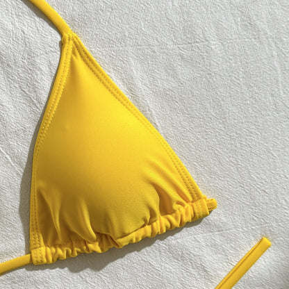 Ms.Brazil  Yellow Three-Piece Swimwear Set