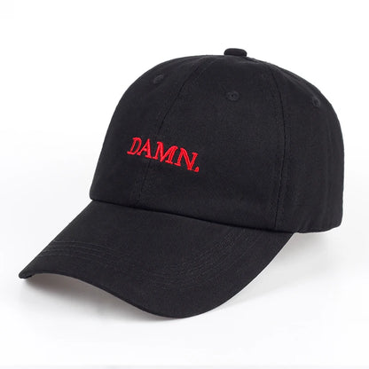 “DAMN” Embroidered Dad Hat – Unisex Hip Hop Snapback