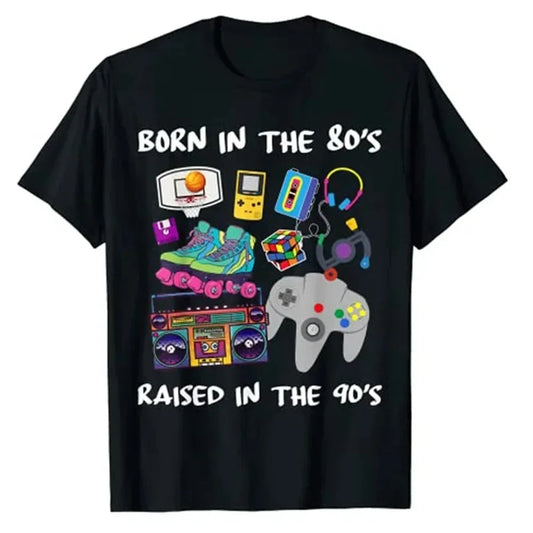 Born in the 80's, Raised in the 90's Retro T-Shirt