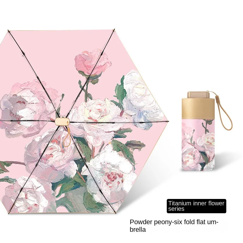 DAYS ON DAYS Floral Portable Mini Umbrella