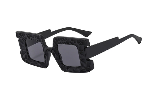 Fashion Unique Double Color Square Women Sunglasses