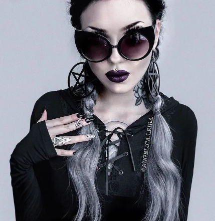 Spooky Cat Eye Oversize Sunglasses