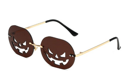 Pumpkin Retro Rimless Sunglasses