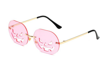 Pumpkin Retro Rimless Sunglasses