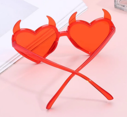 Devil Ears Heart Shape Sunglasses