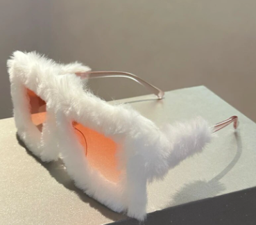 Fluffy Square Oversize Sunglasses