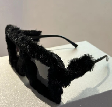 Fluffy Square Oversize Sunglasses