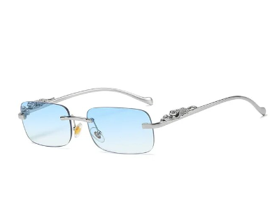 "Cooleyo" Rimless Square Mini Sunglasses