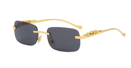 "Cooleyo" Rimless Square Mini Sunglasses