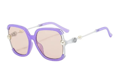 "Side Eye" Square Regular plastic frame Sunglasses