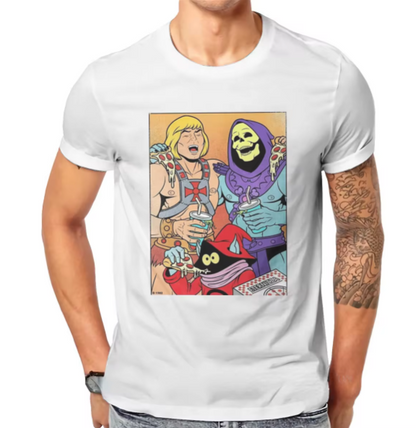 He-Man and The Masters of The Universe Pizza Party T-shirt