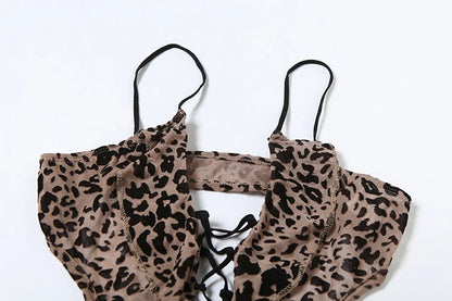 Love Like Honey Leopard Mesh Romper