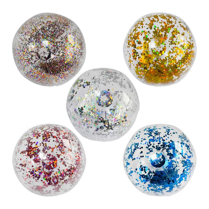 40cm Inflatable Glitter Beach Ball