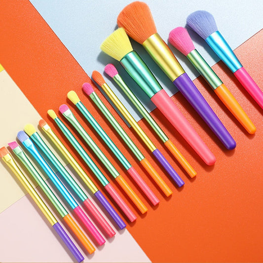 IVY  15-Piece Colorful Makeup Brush Set