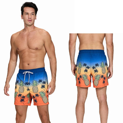 Men’s Pineapple Sunrise Quick-Dry Swimming Trunks