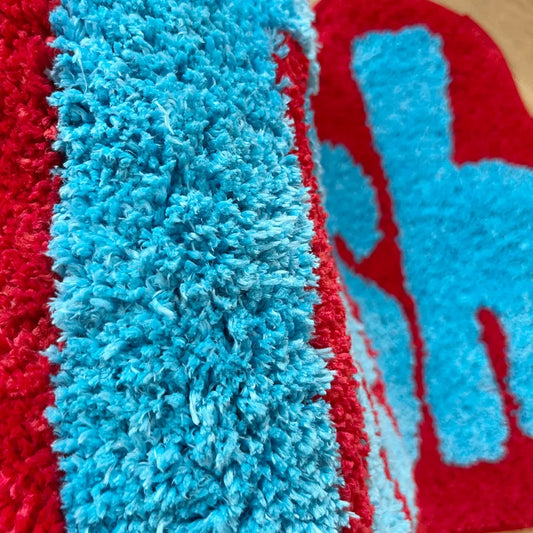 "Fresh" Tufted Statement Rug – Bold Modern Flocking Carpet