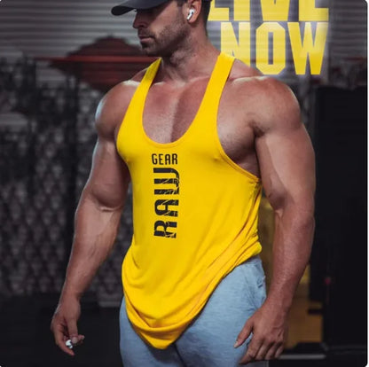 Men’s Cotton Tank Tops - Sleeveless Gym Fitness Shirt