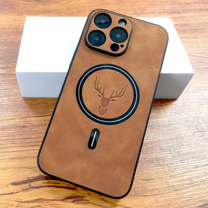 Luxury PU Leather Deer Case for iPhone