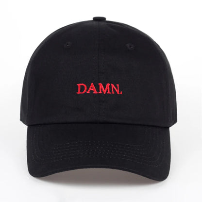 “DAMN” Embroidered Dad Hat – Unisex Hip Hop Snapback