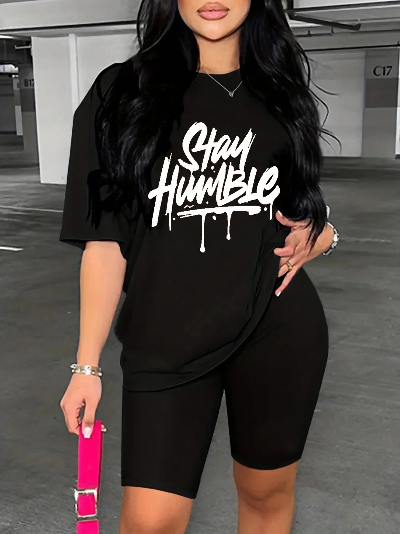 Stay Humble Letter Print Tee – Unisex 90s-Inspired Style