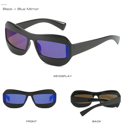 Irregular Retro Style Square Sunglasses