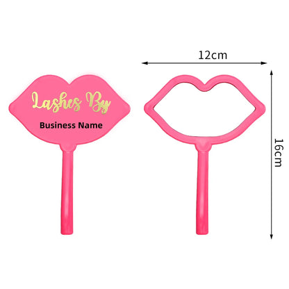 Custom Acrylic Lash Artist Handheld Mirror – Lip or Square Shape