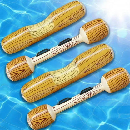 Inflatable Double Beat Log Stick Ring Pool Set