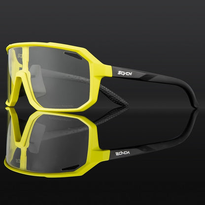 Men Cycling Photochromic Sport Sunglasses