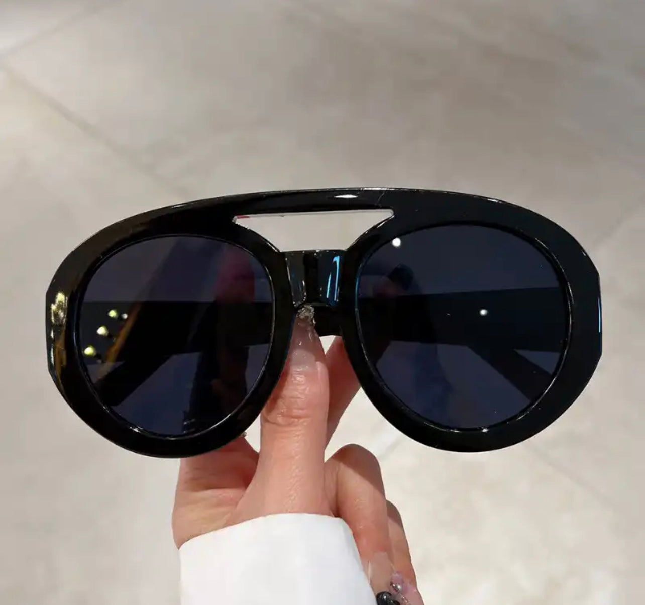 Oversize Round Sunglasses