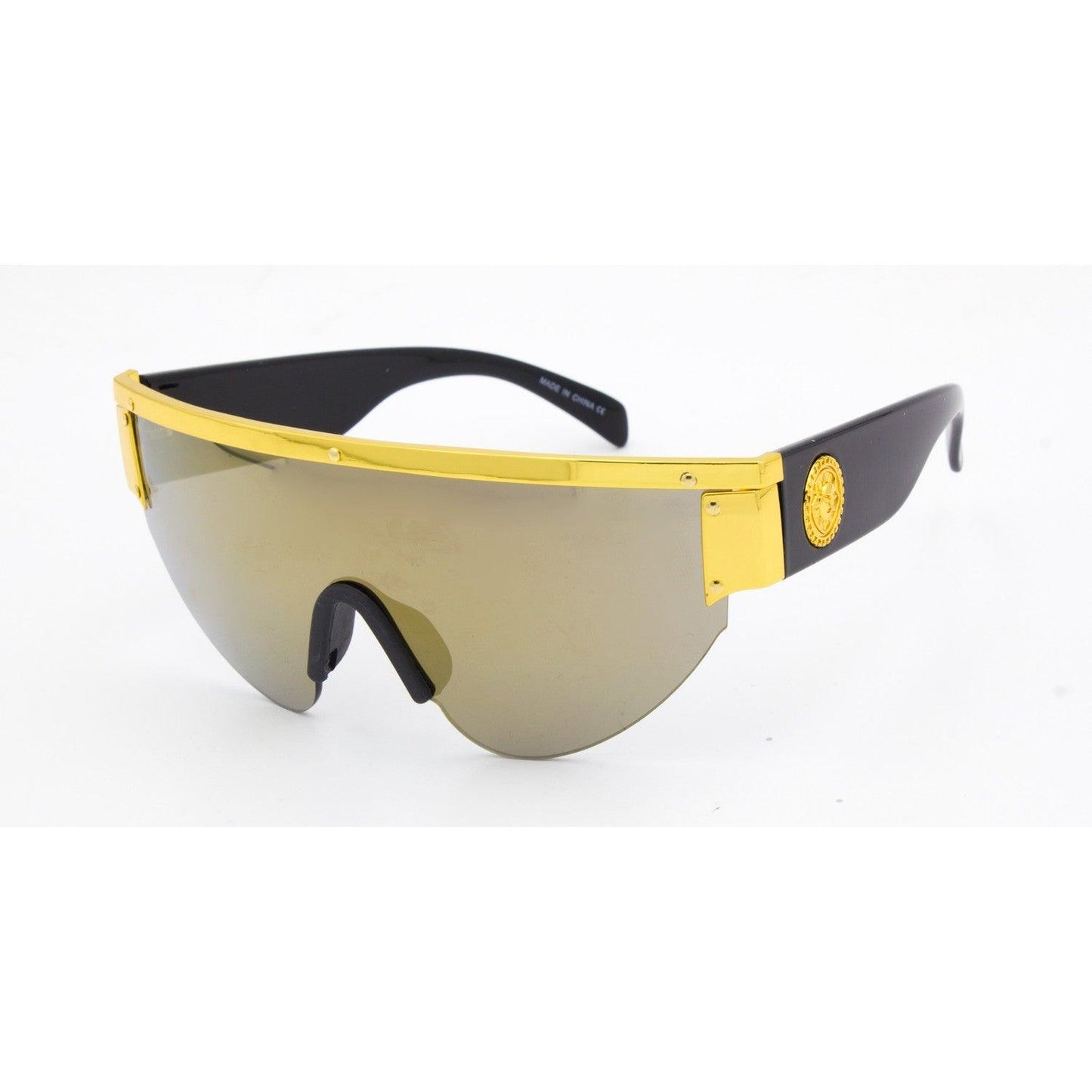 "Miami Fever" Shield Sunglasses - Weekend Shade Sunglasses