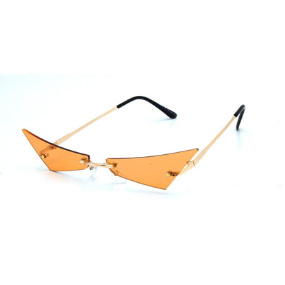 "CUT THROAT" Rimless Fashion Sunglasses - Weekend Shade Sunglasses